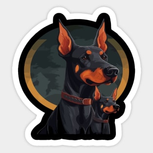 Doberman Fathers Day Sticker